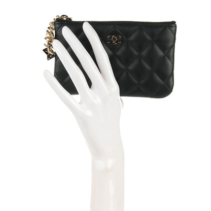 Chanel Lambskin Quilted Zip Casino Coin Purse Black 2 of 7