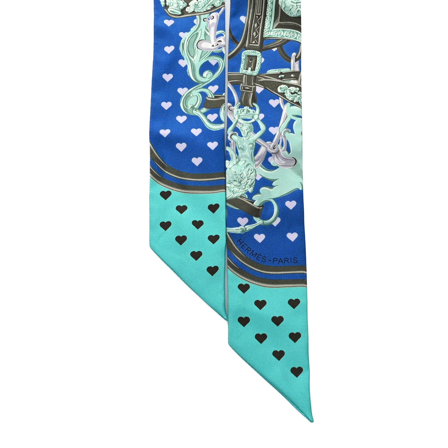 Silk Brides De Gala Love Twilly Cobalt Kaki Turquoise