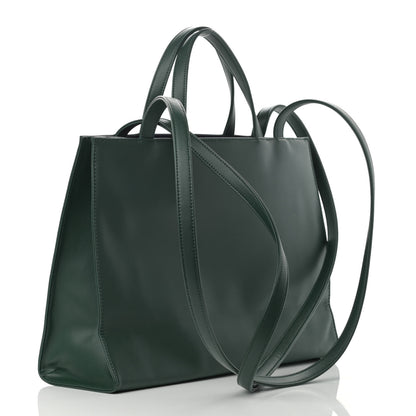 Telfar Vegan Leather Medium Shopping Bag Dark Olive 3 of 10