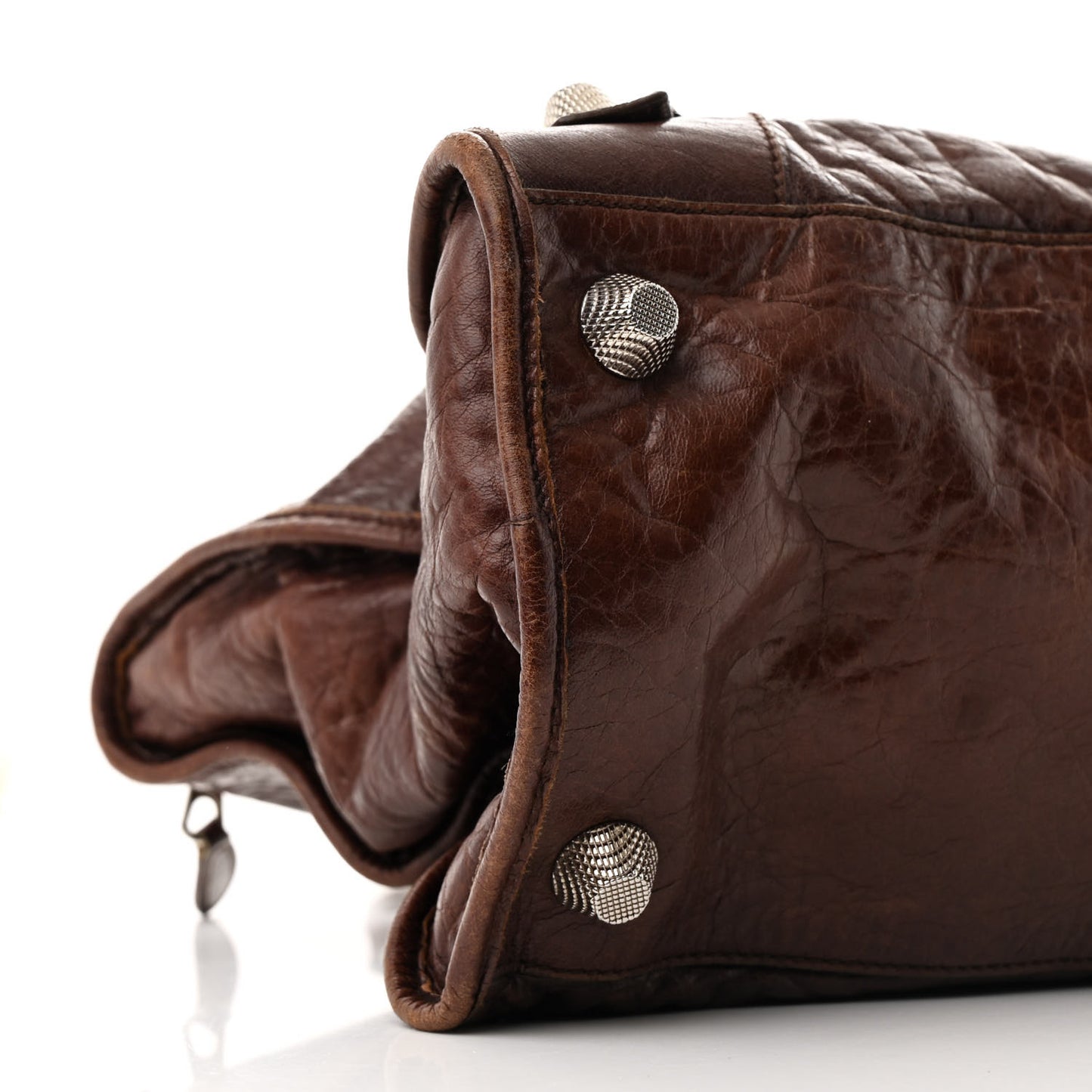 Agneau Giant 21 Silver Hardware Work Charbon