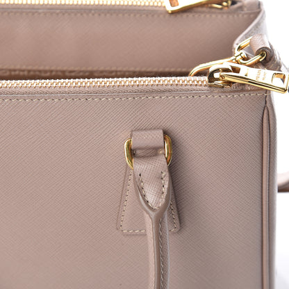 Prada Saffiano Mini Galleria Double Zip Tote Cammeo 16 of 17