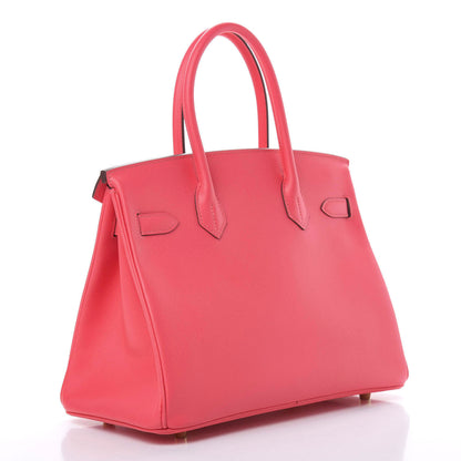 Hermes Epsom Birkin 30 Rose Azalee 3 of 12