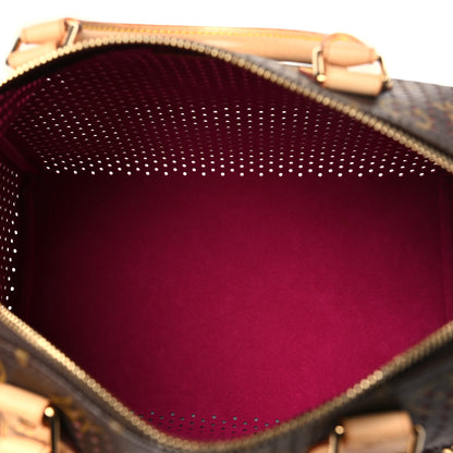 Louis Vuitton Monogram Perforated Speedy 30 Fuchsia 5 of 9