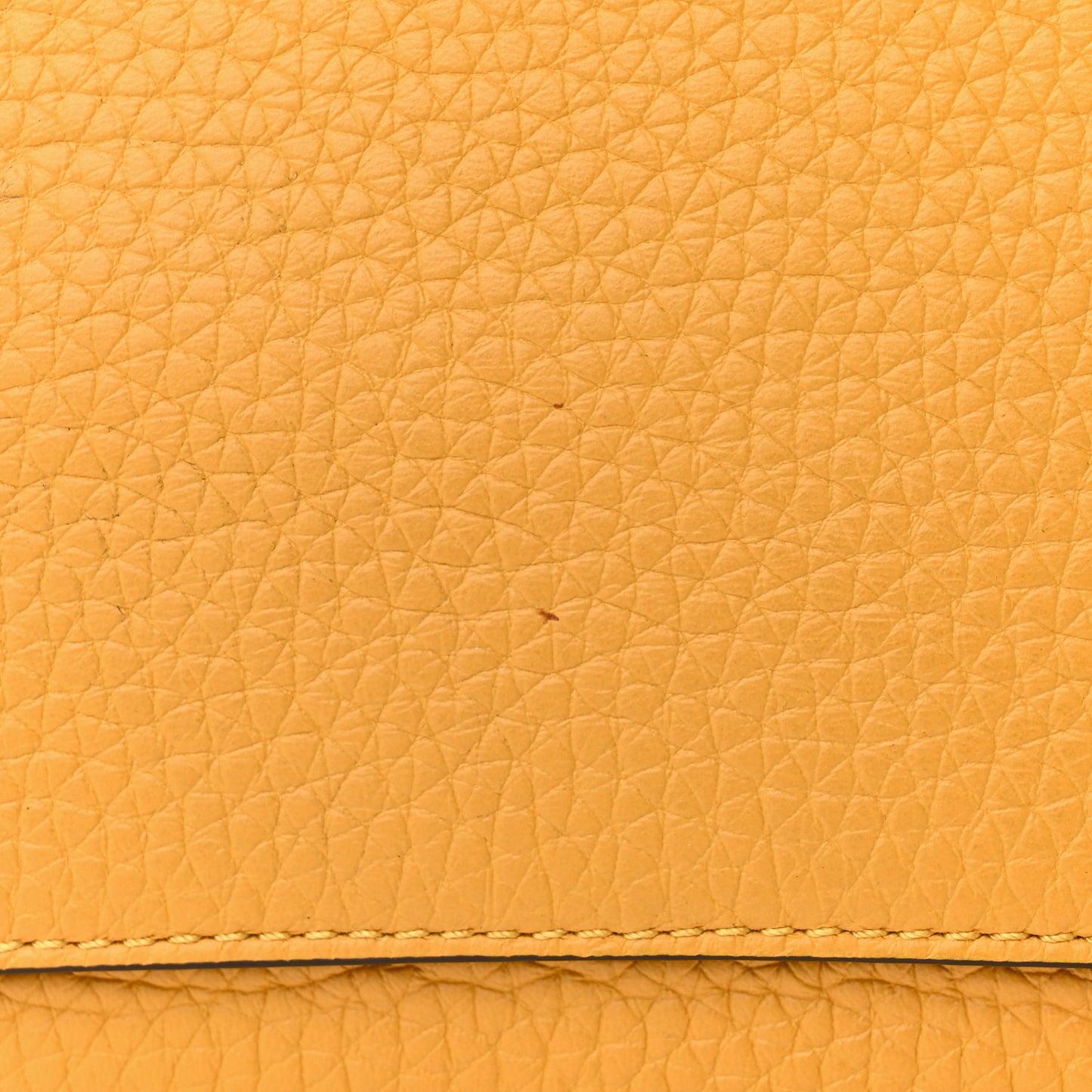 Heavy Grain Calfskin Small Belted Bayswater Tote Deep Amber