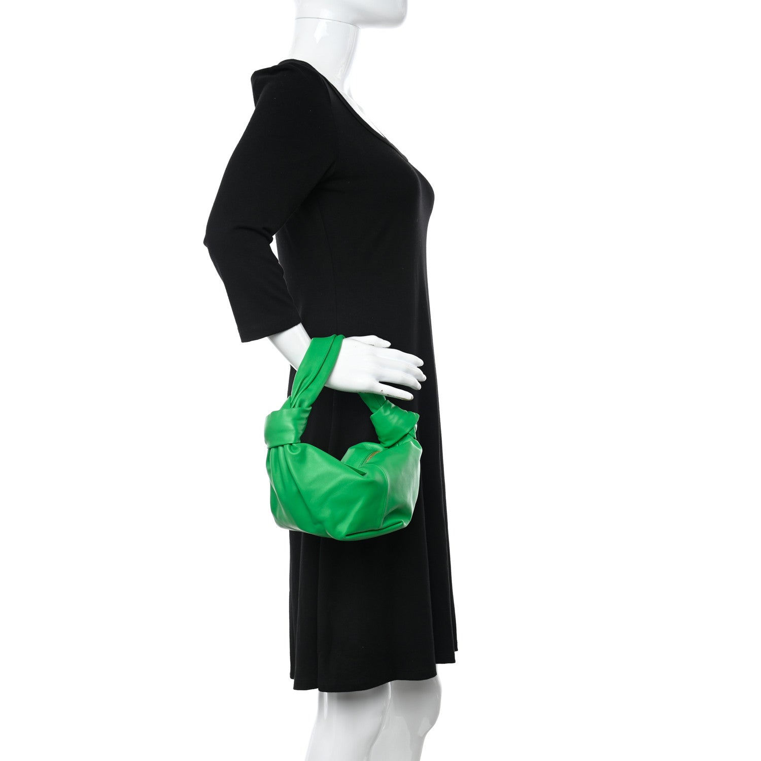 Bottega Veneta Nappa Mini Double Knot Bag Grass 2 of 8