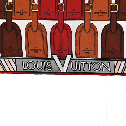 Louis Vuitton Silk MY LV Tags Square 90 Scarf Marron 2 of 3