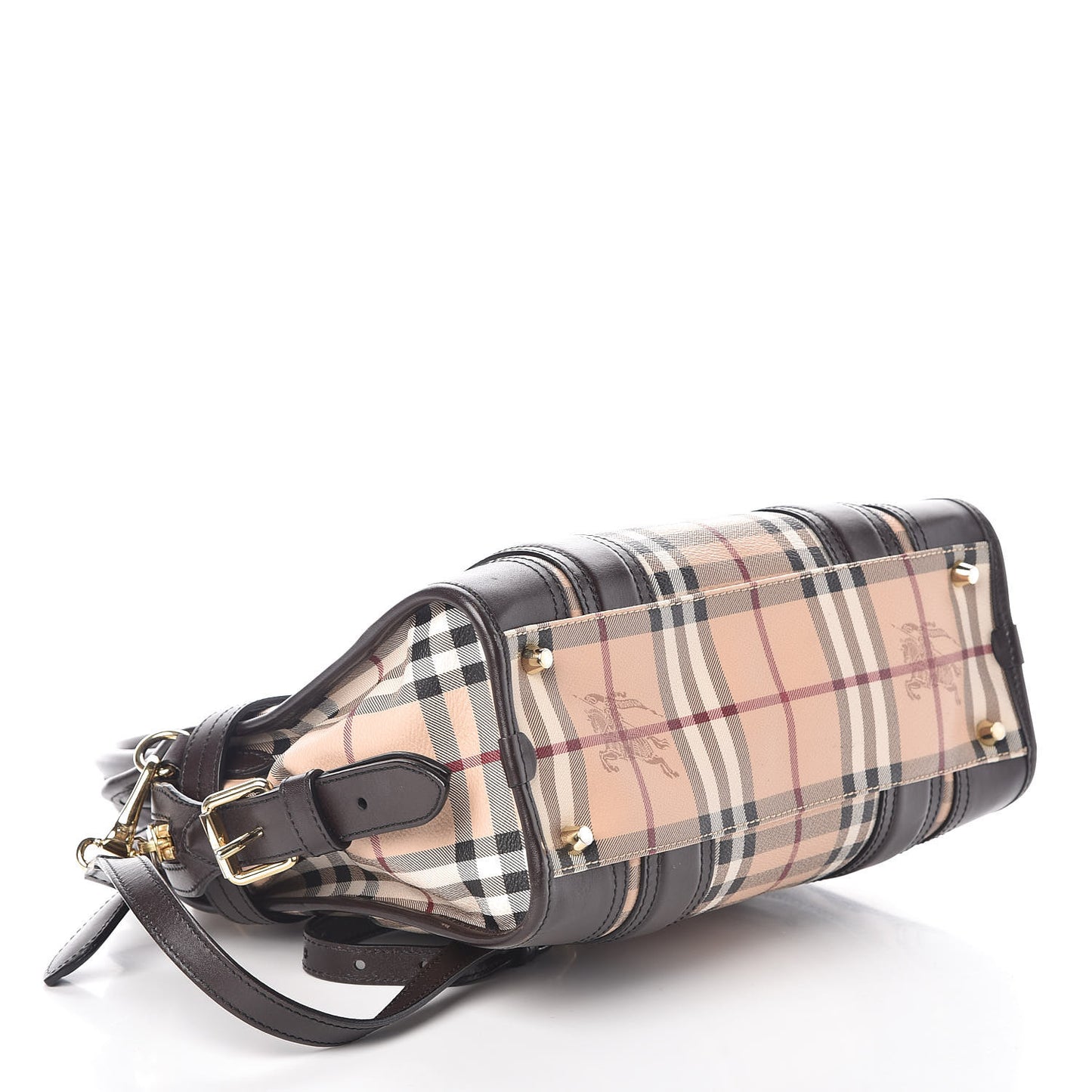 Haymarket Check Minford Portrait Tote Chocolate