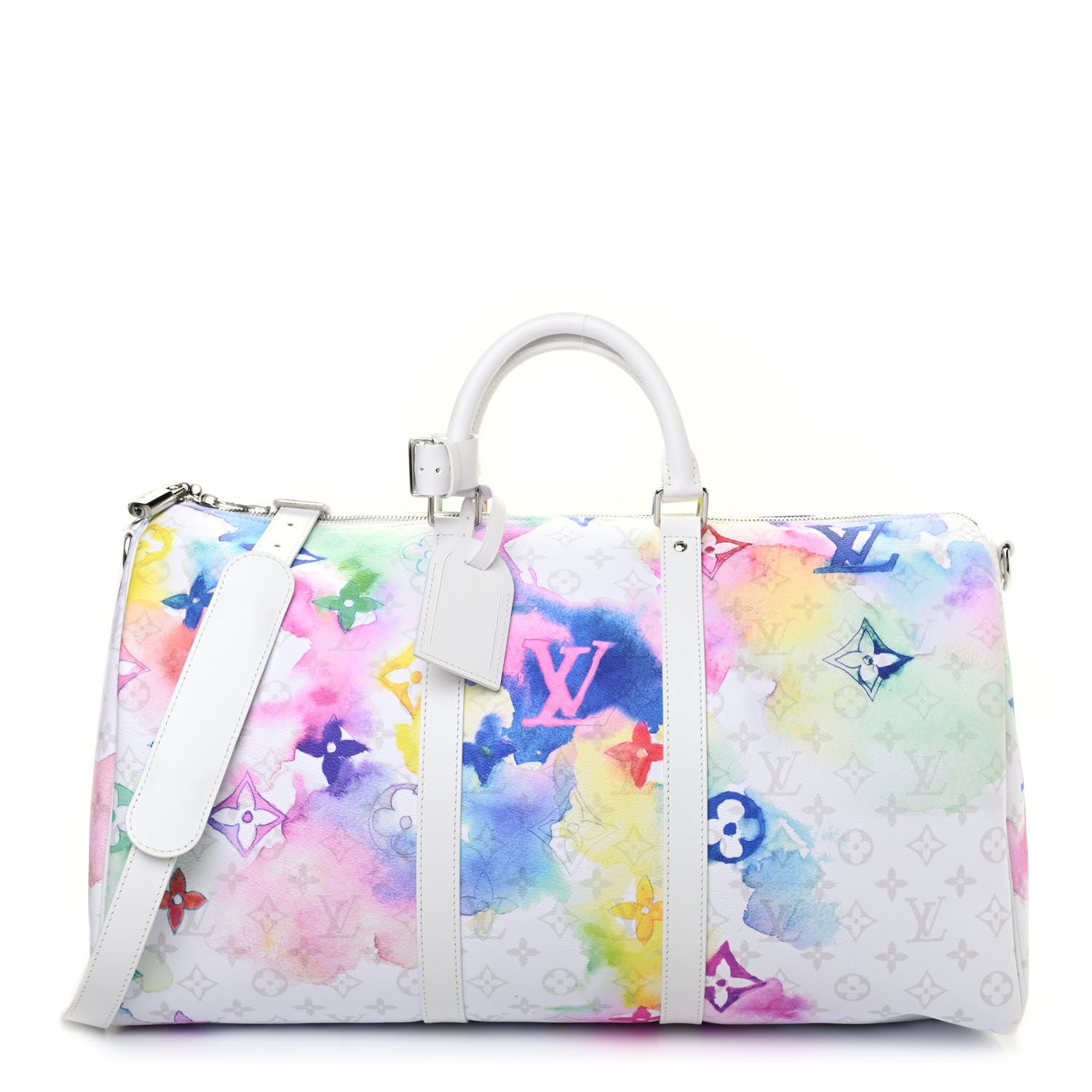Louis Vuitton Monogram Watercolor Keepall Bandouliere 50 Multicolor 1 of 5