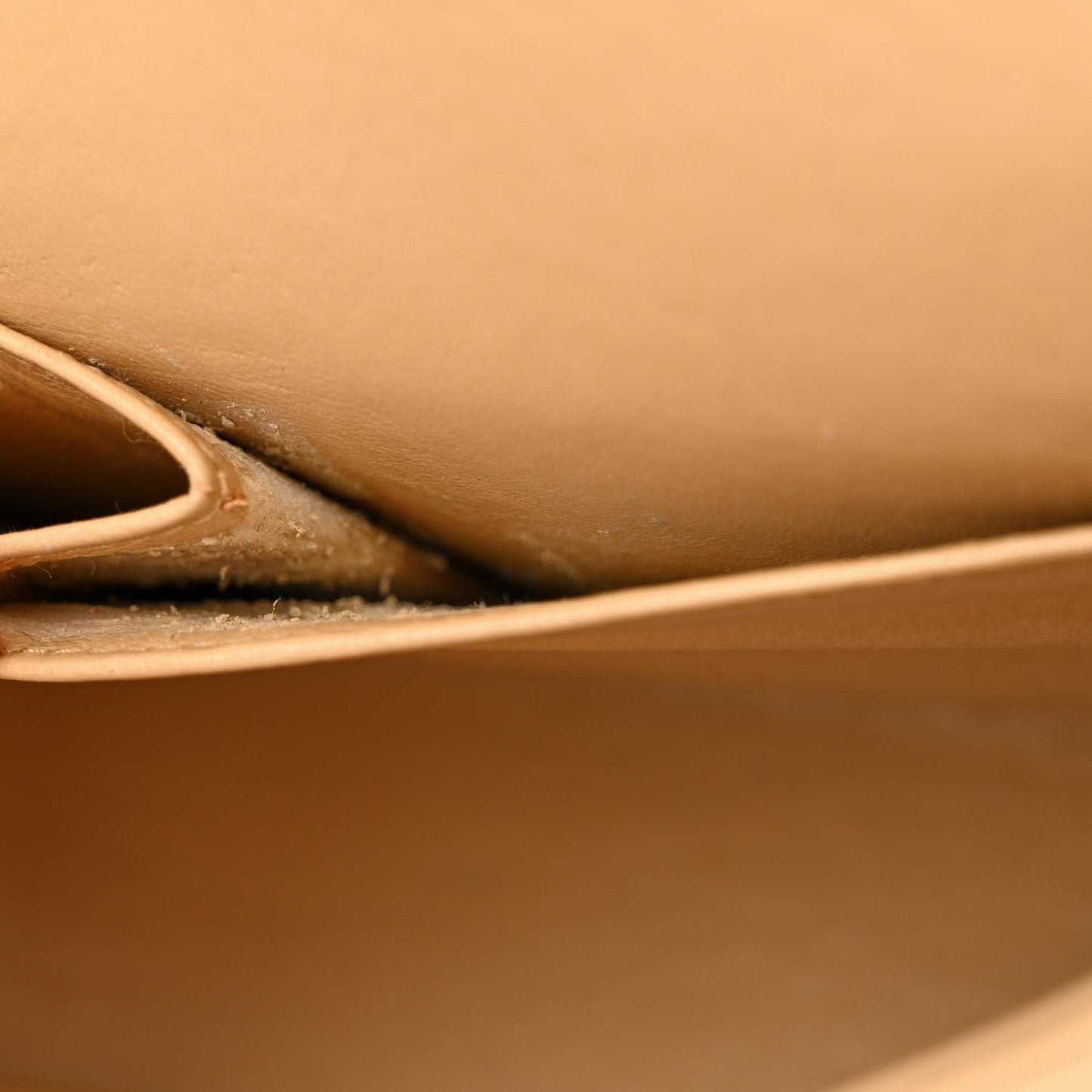Lambskin Quilted Medium Double Flap Beige