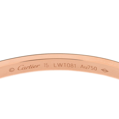 Cartier 18K Pink Gold 6 Diamond Small LOVE Bracelet 15 3 of 3