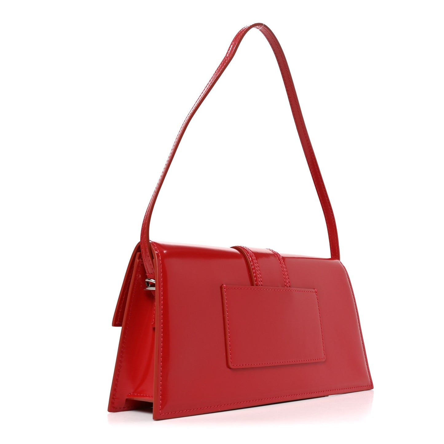 Glazed Calfskin Le Bambino Long Red