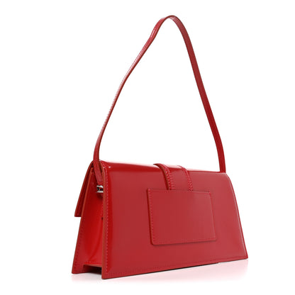 Jacquemus Glazed Calfskin Le Bambino Long Red 3 of 9