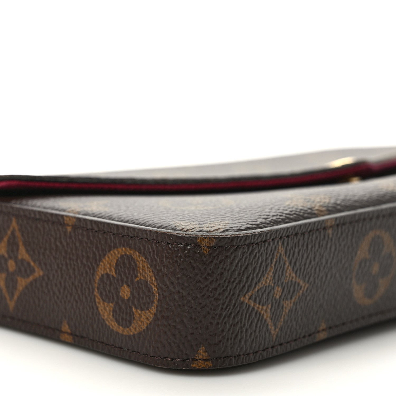 Louis Vuitton Monogram Pochette Felicie Chain Wallet Fuchsia 8 of 10