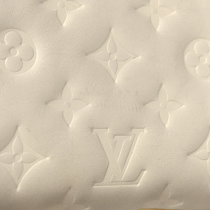 Louis Vuitton Lambskin Embossed Monogram Coussin PM Beige Cream 15 of 17