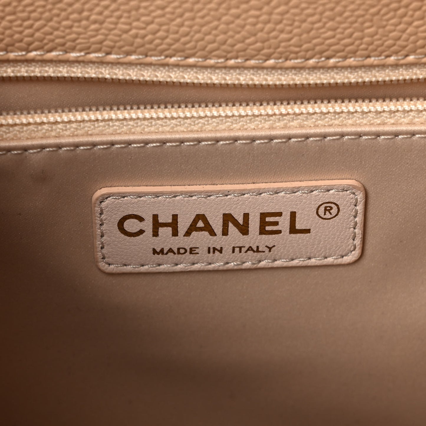 Caviar Quilted Grand Shopping Tote GST Beige