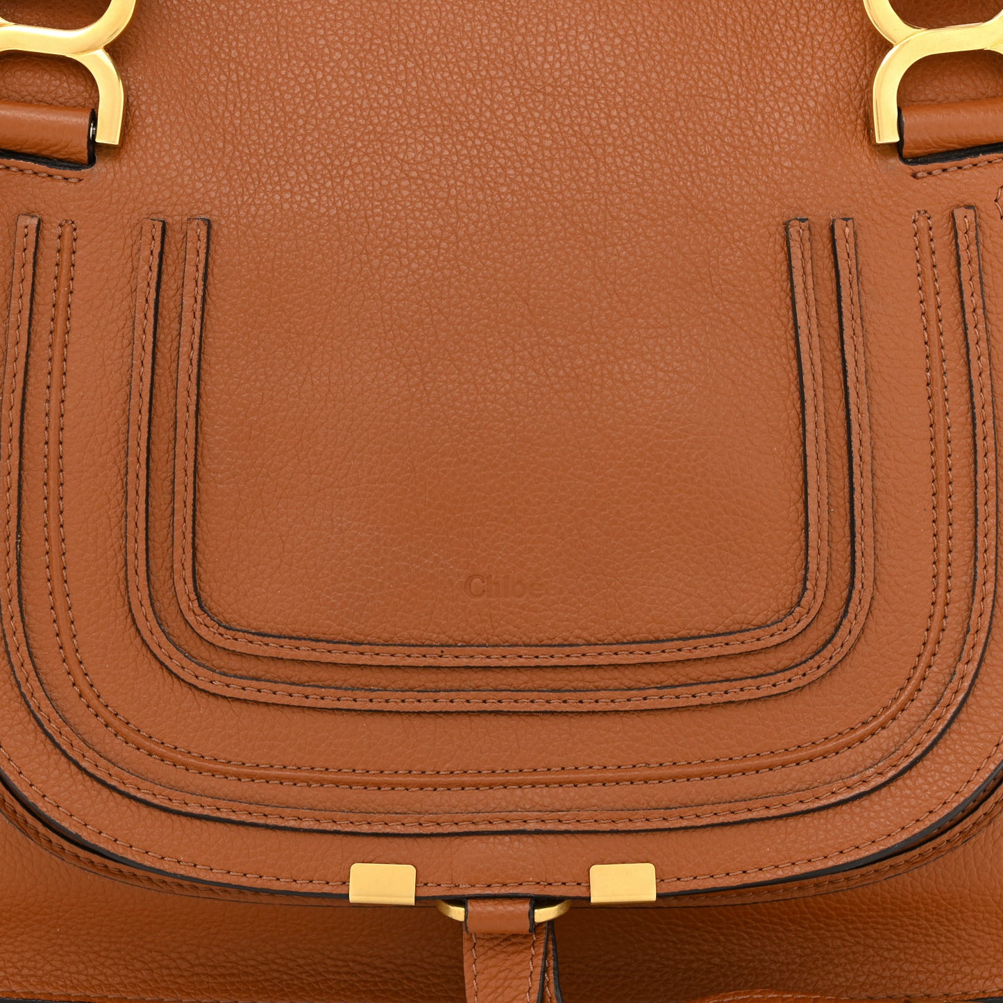 Calfskin Medium Marcie Satchel Tan