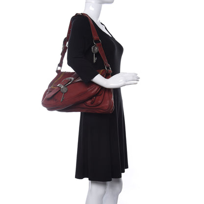 Christian Dior Calfskin Medium Gaucho Double Saddle Red 2 of 18