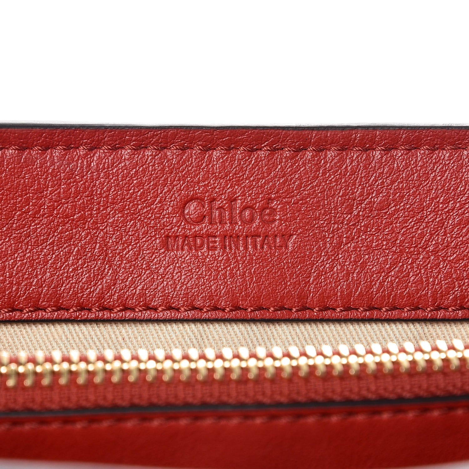 Chloe Calfskin Small Faye Day Shoulder Bag Dahlia Red 7 of 8