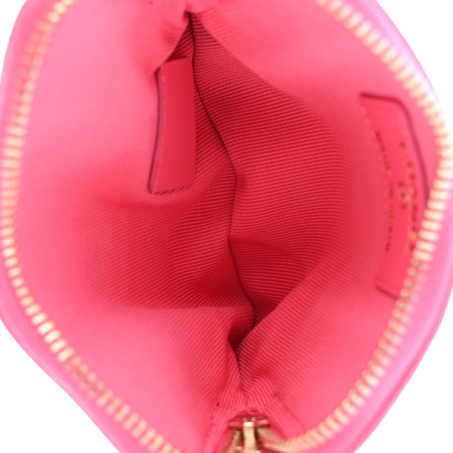 Quilted Chanel 19 Zip Card Holder Wallet Pink