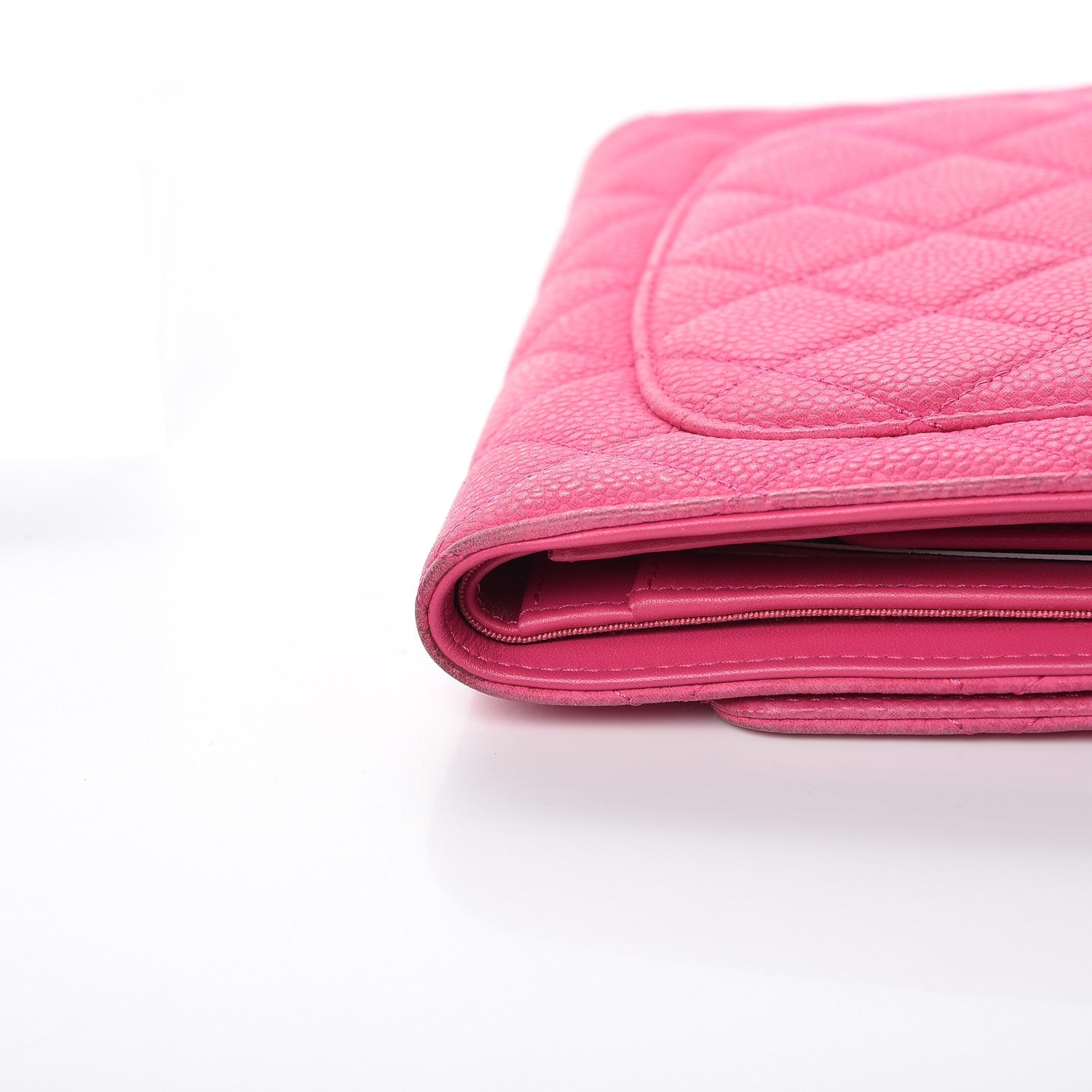 Chanel Iridescent Caviar Quilted Large Flap Wallet Pink 14 of 18