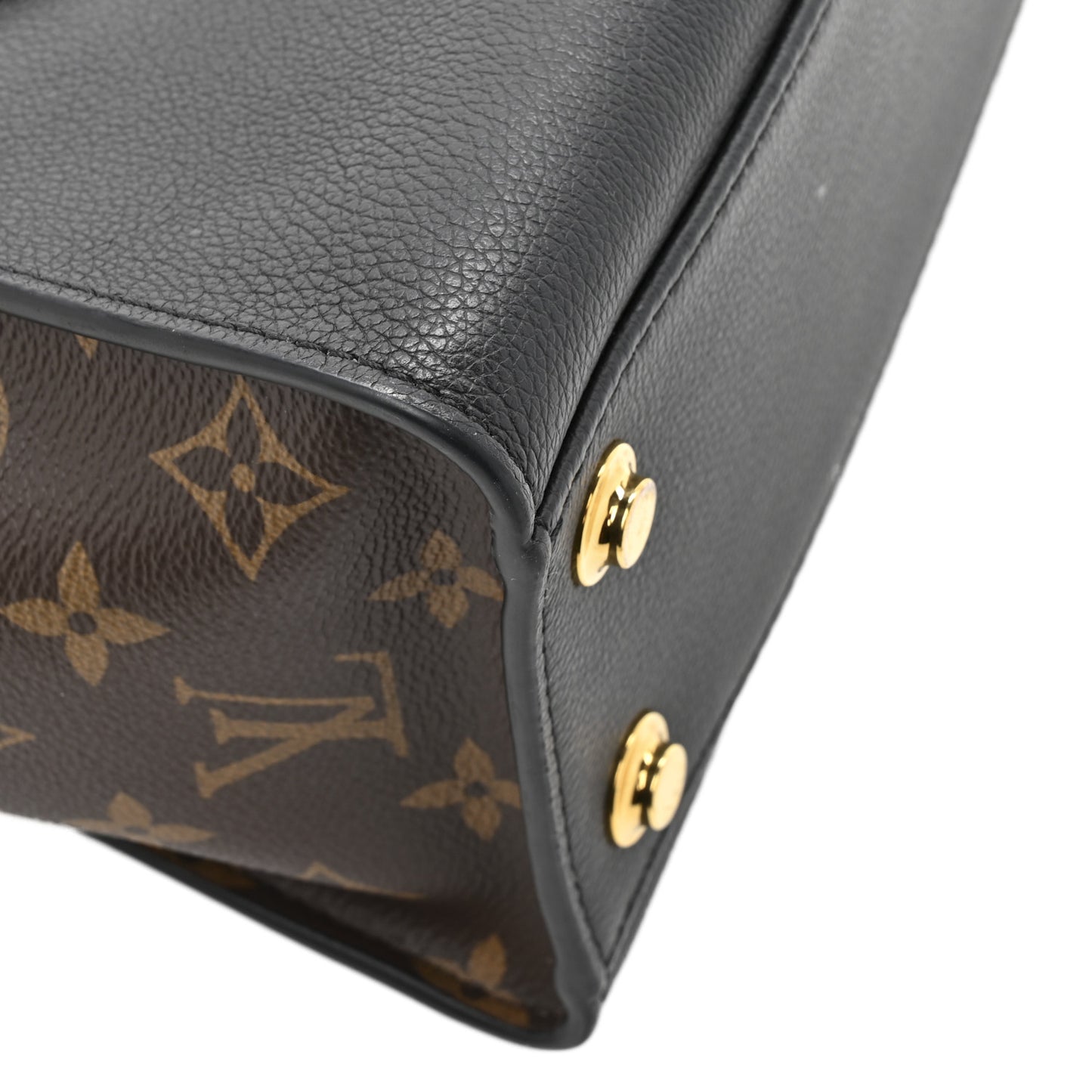 Calfskin Monogram On My Side PM Black