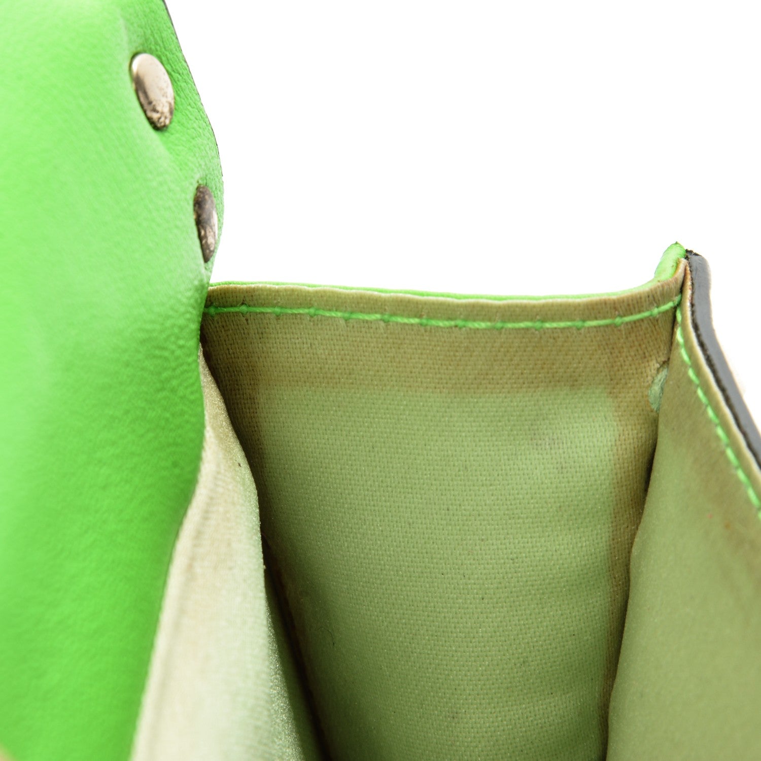 Valentino Garavani Vitello Rockstud Top Handle Crossbody Bag Green Fluo 14 of 15