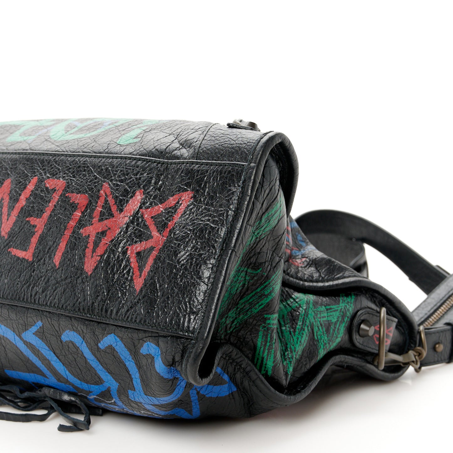 Agneau Graffiti All Over Classic Hardware City Black Vert Rouge