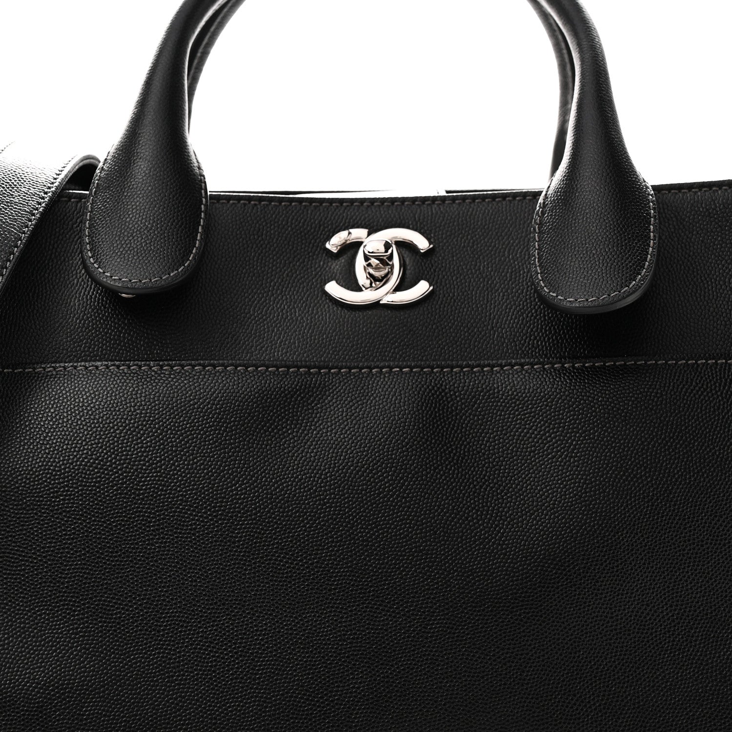 Chanel Caviar Cerf Executive Shopper Tote Black 8 of 10
