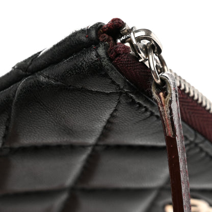 Chanel Lambskin Quilted Small Cosmetic Case Black 11 of 11