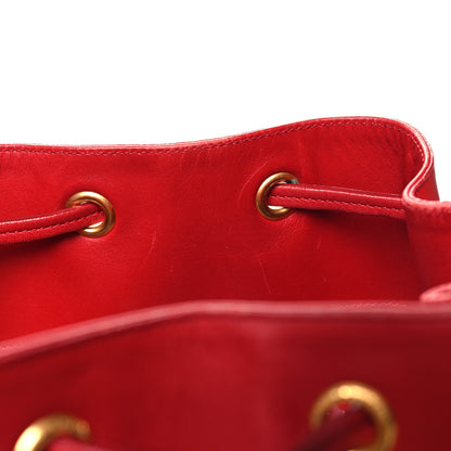 Saint Laurent Calfskin Large Emmanuelle Bucket Bag Lipstick Red 16 of 18