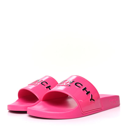 Givenchy Rubber Womens Logo Womens Pool Slides 39 Sandals Pink 3 of 8