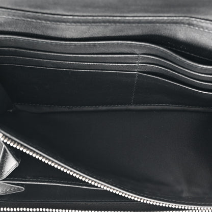 Christian Dior Patent Lambskin Cannage Lady Dior Rendezvous Wallet On Chain Black 5 of 13