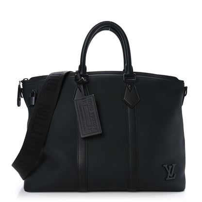 Louis Vuitton Calfskin Aerogram Lockit Tote Black 1 of 10