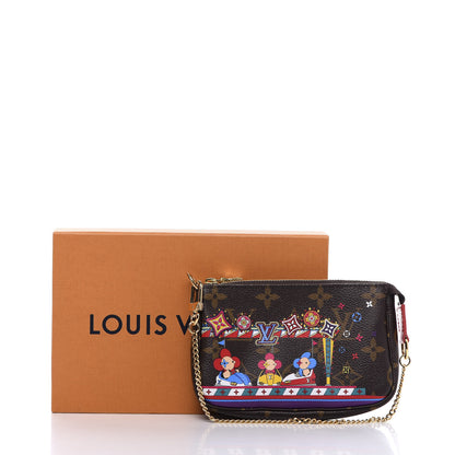 Louis Vuitton Monogram 2020 Christmas Animation Bumper Cars Mini Pochette Accessories Coquelicot 9 of 9