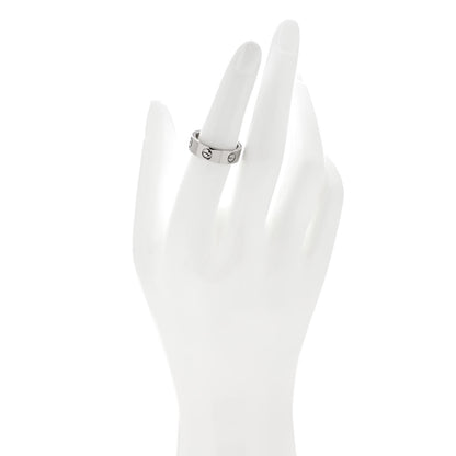 Cartier 18K White Gold 5.5mm LOVE Ring 53 6.25 3 of 10