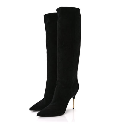 Louis Vuitton Suede High Boots 41 Black 3 of 6