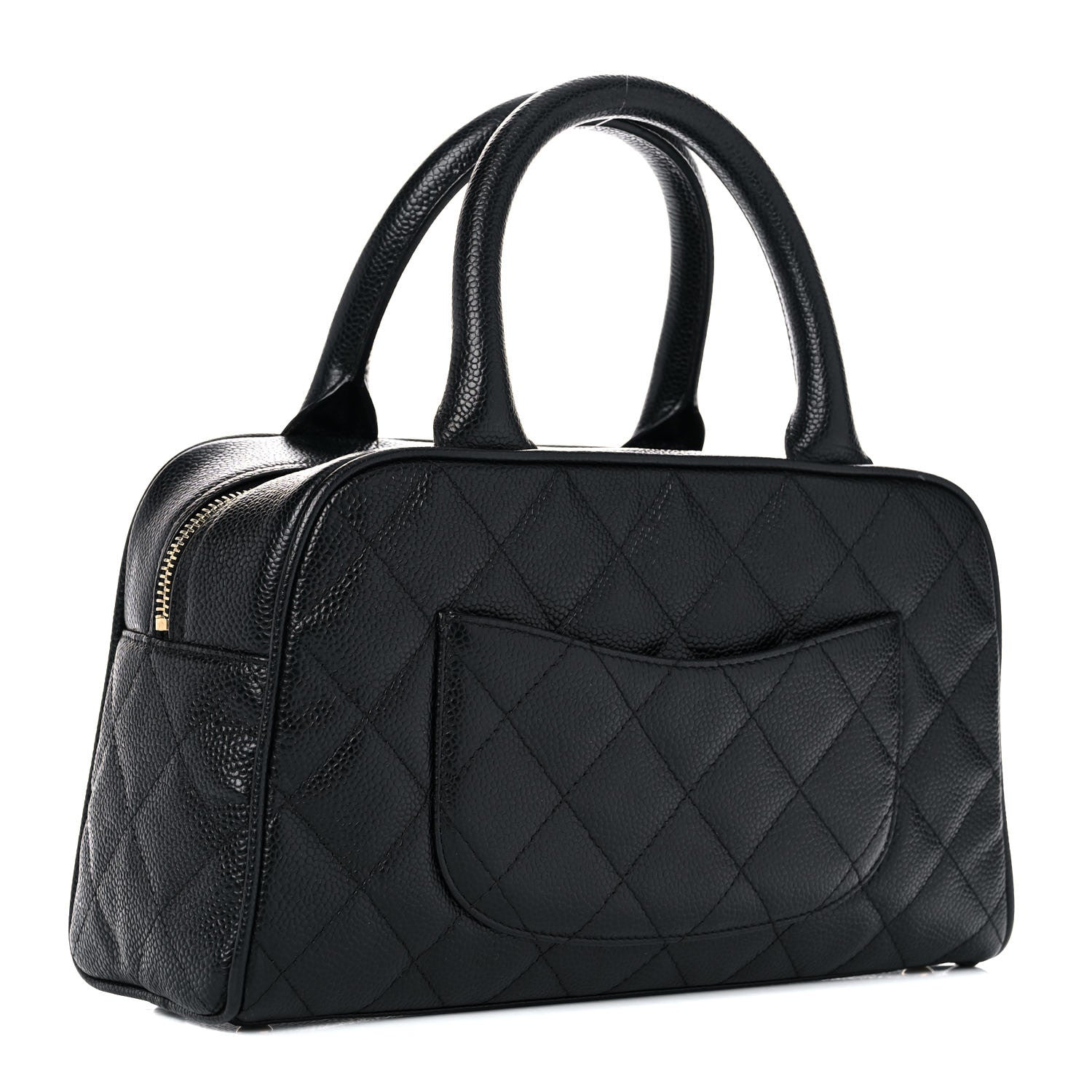 Chanel Caviar Quilted Small Bowler Black 2 of 15