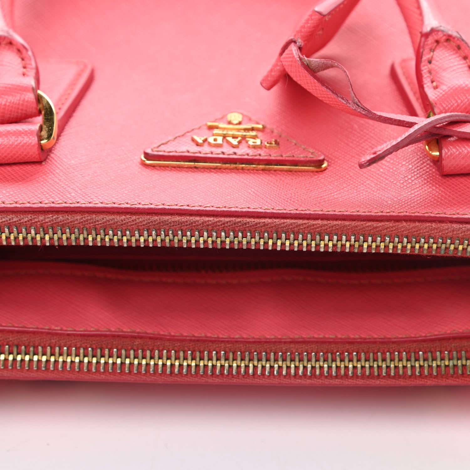 Prada Saffiano Mini Galleria Double Zip Tote Fragola 21 of 23