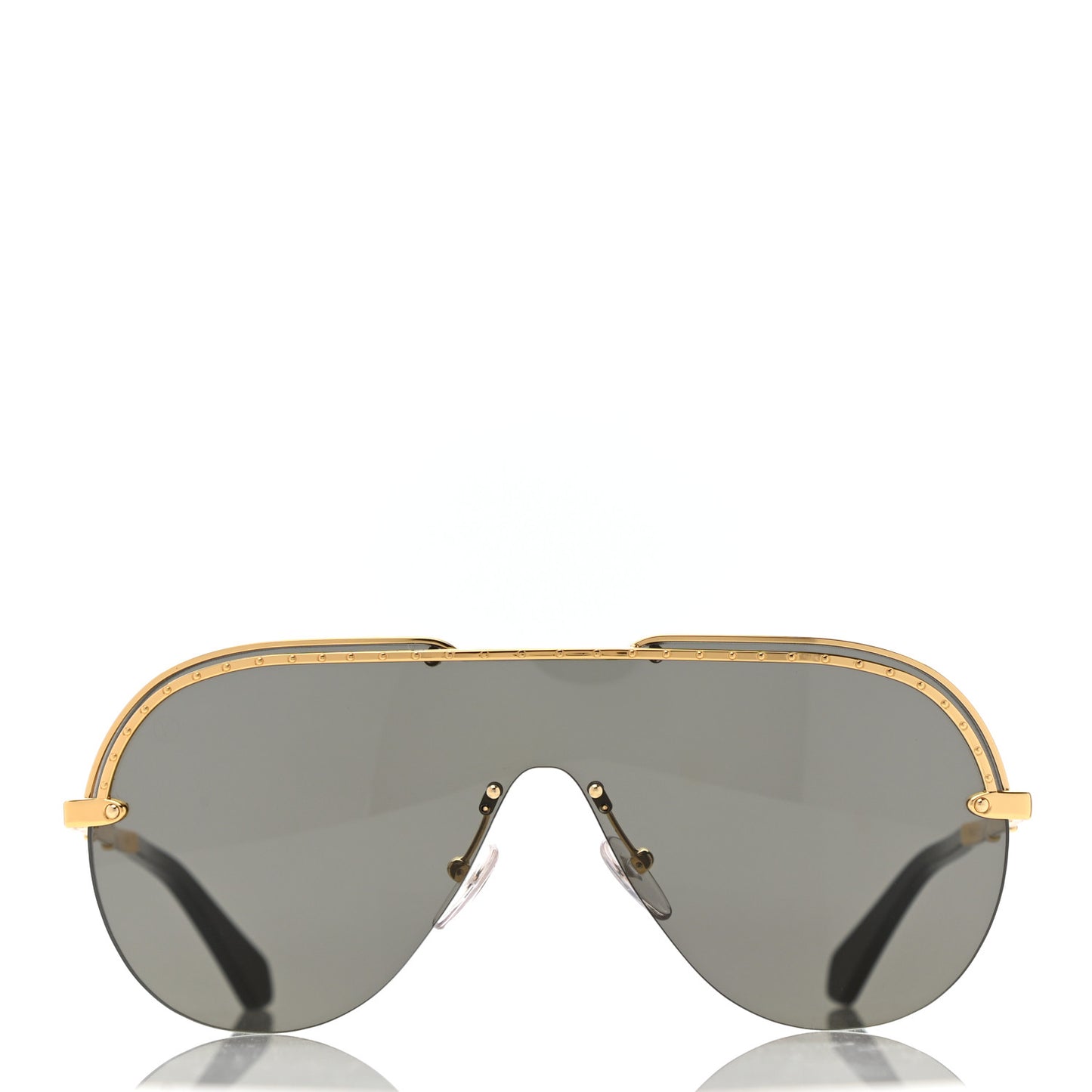 Metal Aviator Sunglasses Z1230E Black Gold