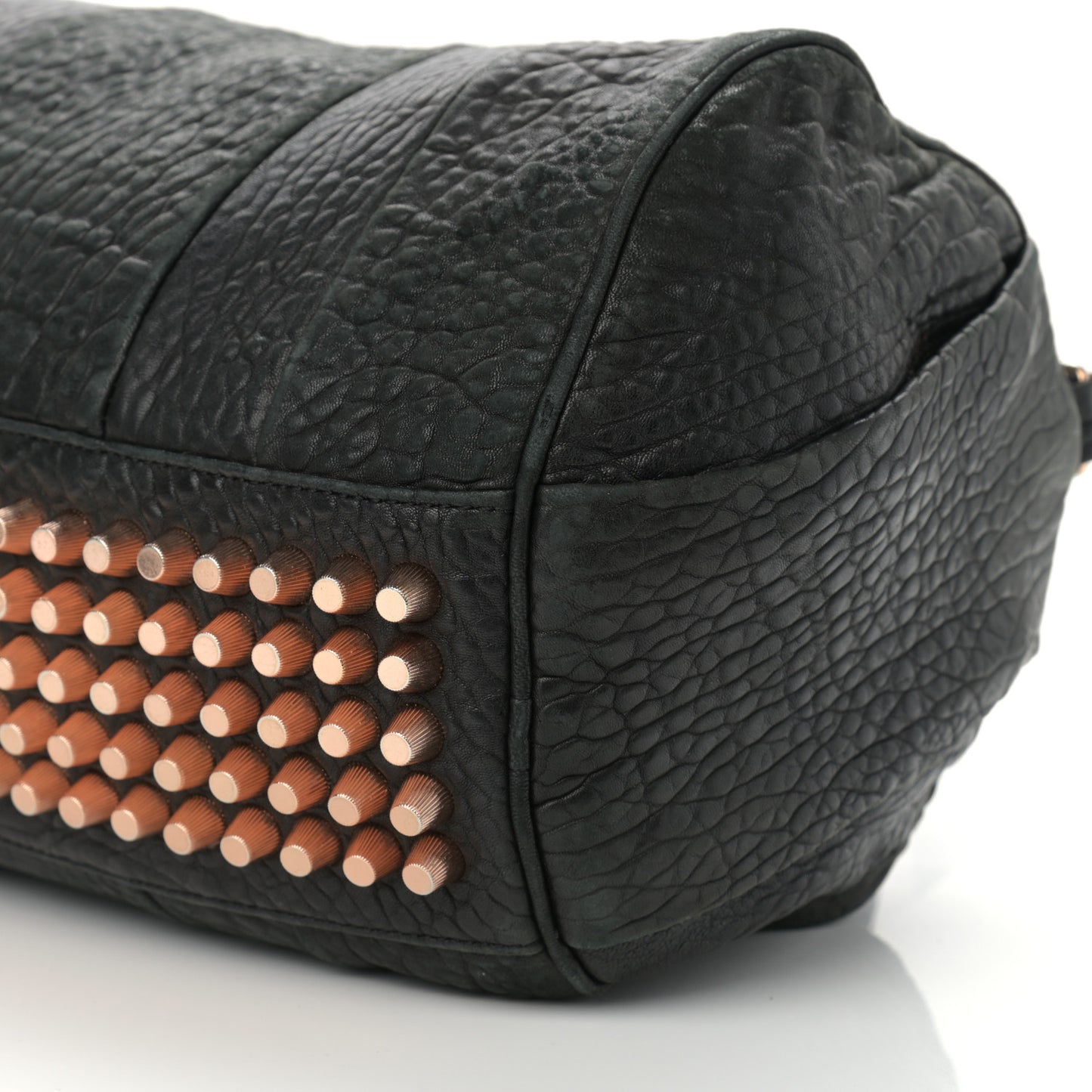 Pebbled Lambskin Rockie Black Rose Gold Hardware