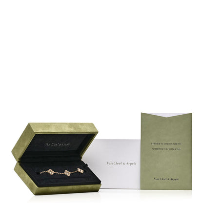 Van Cleef & Arpels 18K Yellow Gold 5 Motifs Vintage Alhambra Bracelet 4 of 4