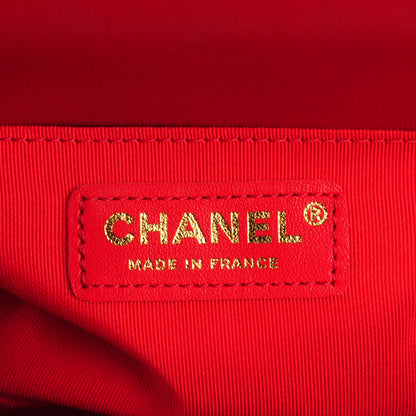 Chanel Lambskin Quilted Medium Boy Flap Red 6 of 7