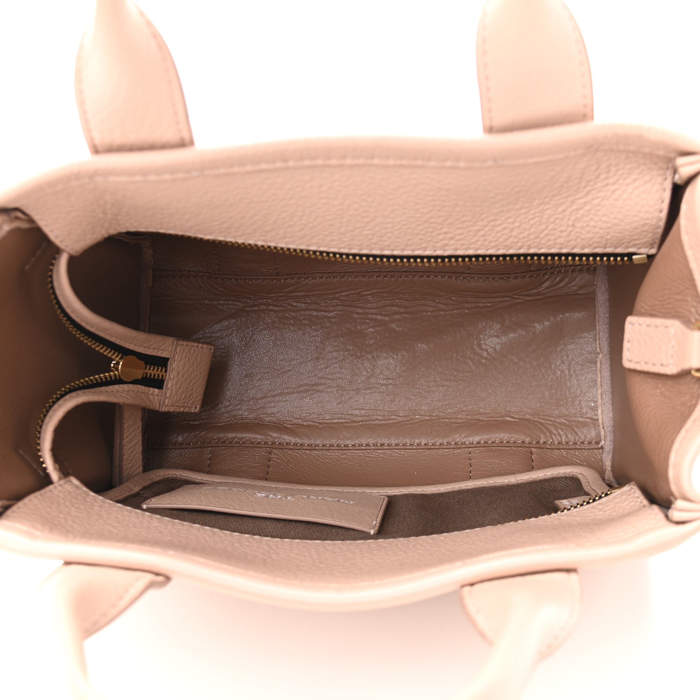 Grained Calfskin Small The Tote Bag Rose Dust
