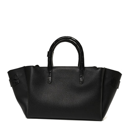 Nancy Gonzalez Calfskin Crocodile Cristie Satchel Black 1 of 12