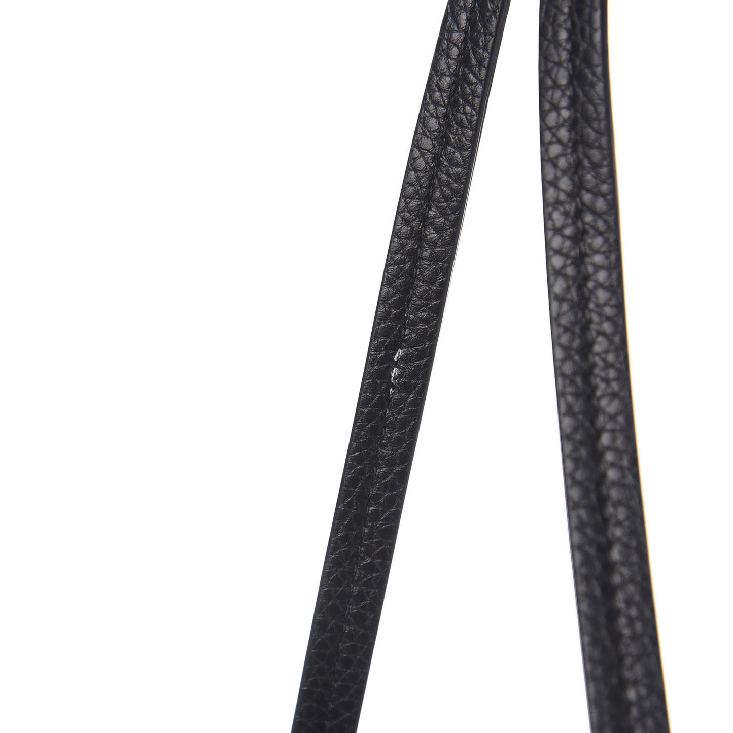 Grained Calfskin Small Rockstud Shoulder Tote Black