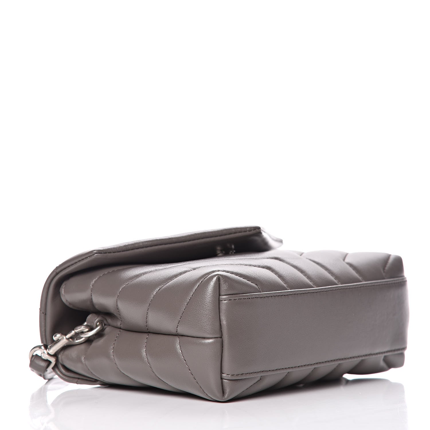 Saint Laurent Calfskin Y Quilted Monogram Toy Loulou Crossbody Bag Earth 4 of 11
