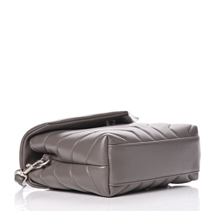 Saint Laurent Calfskin Y Quilted Monogram Toy Loulou Crossbody Bag Earth 4 of 11