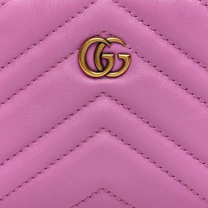 Gucci Calfskin Matelasse Mini GG Marmont Chain Bag Candy Mousse 8 of 10