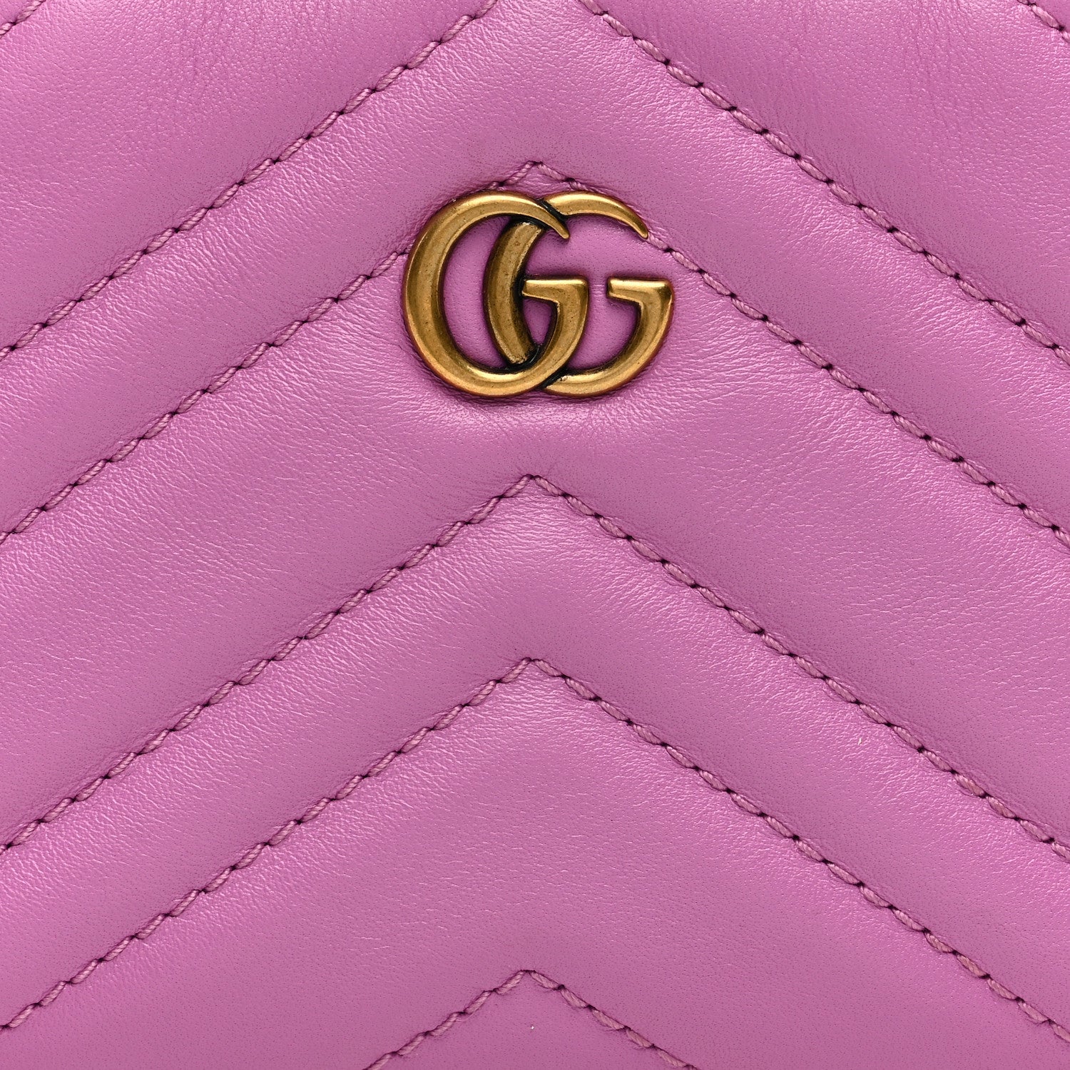 Gucci Calfskin Matelasse Mini GG Marmont Chain Bag Candy Mousse 8 of 10