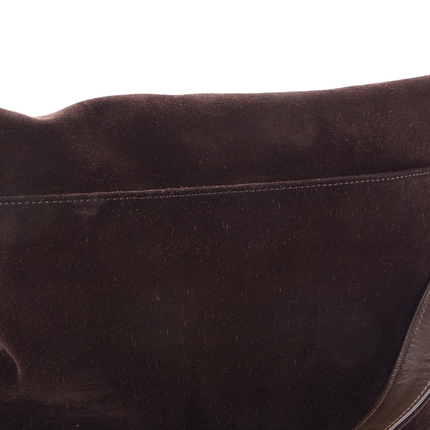 Suede Tassel CC Shoulder Bag Brown